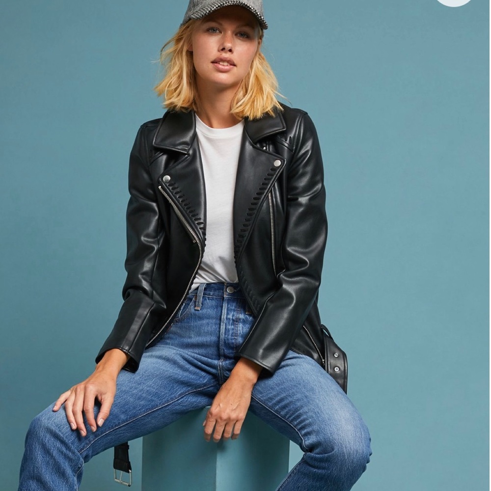 Anthropologie leather Moto jacket
